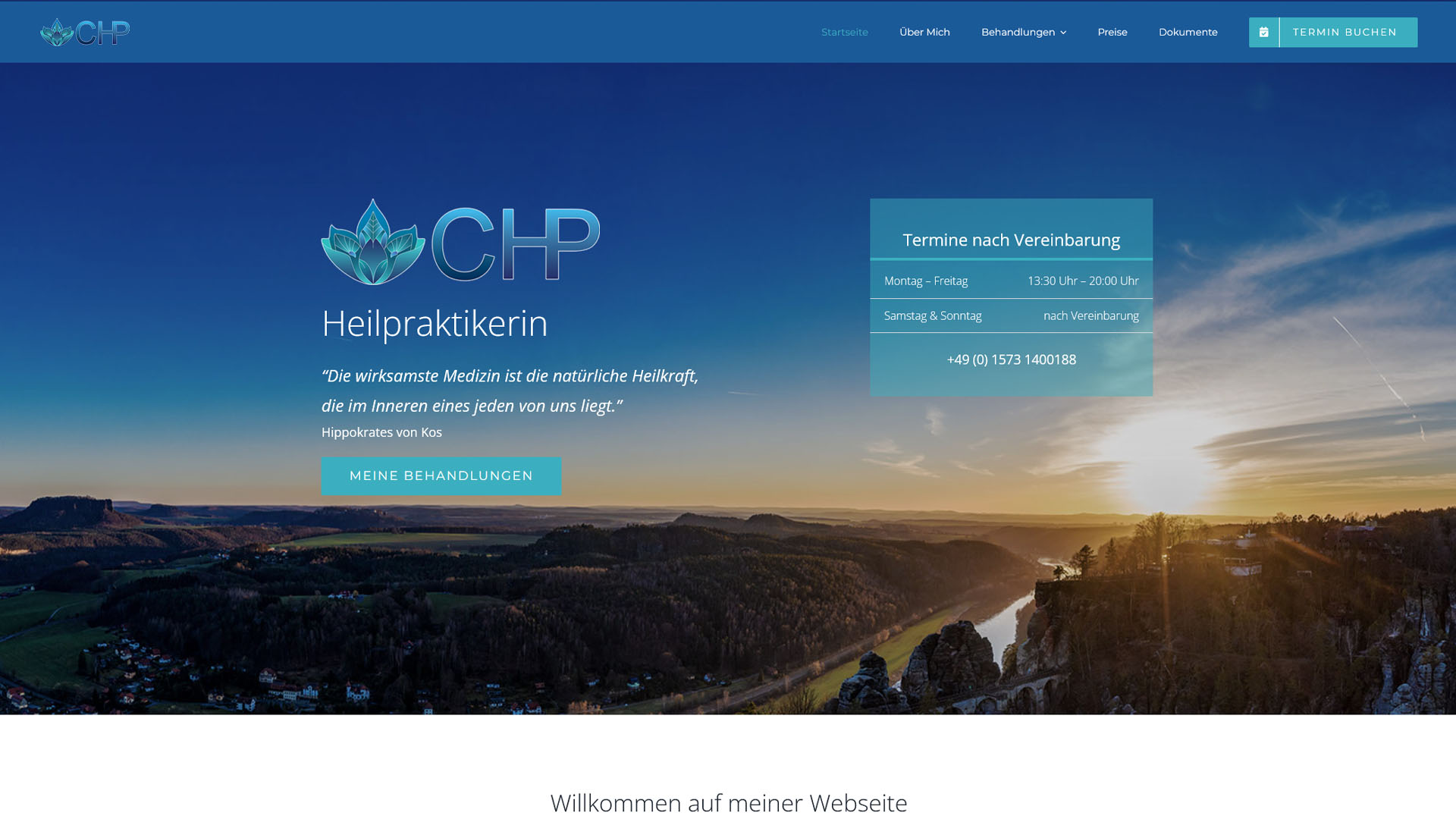 Zur CHPraxis Webseite - Durch ProPeak erstellt